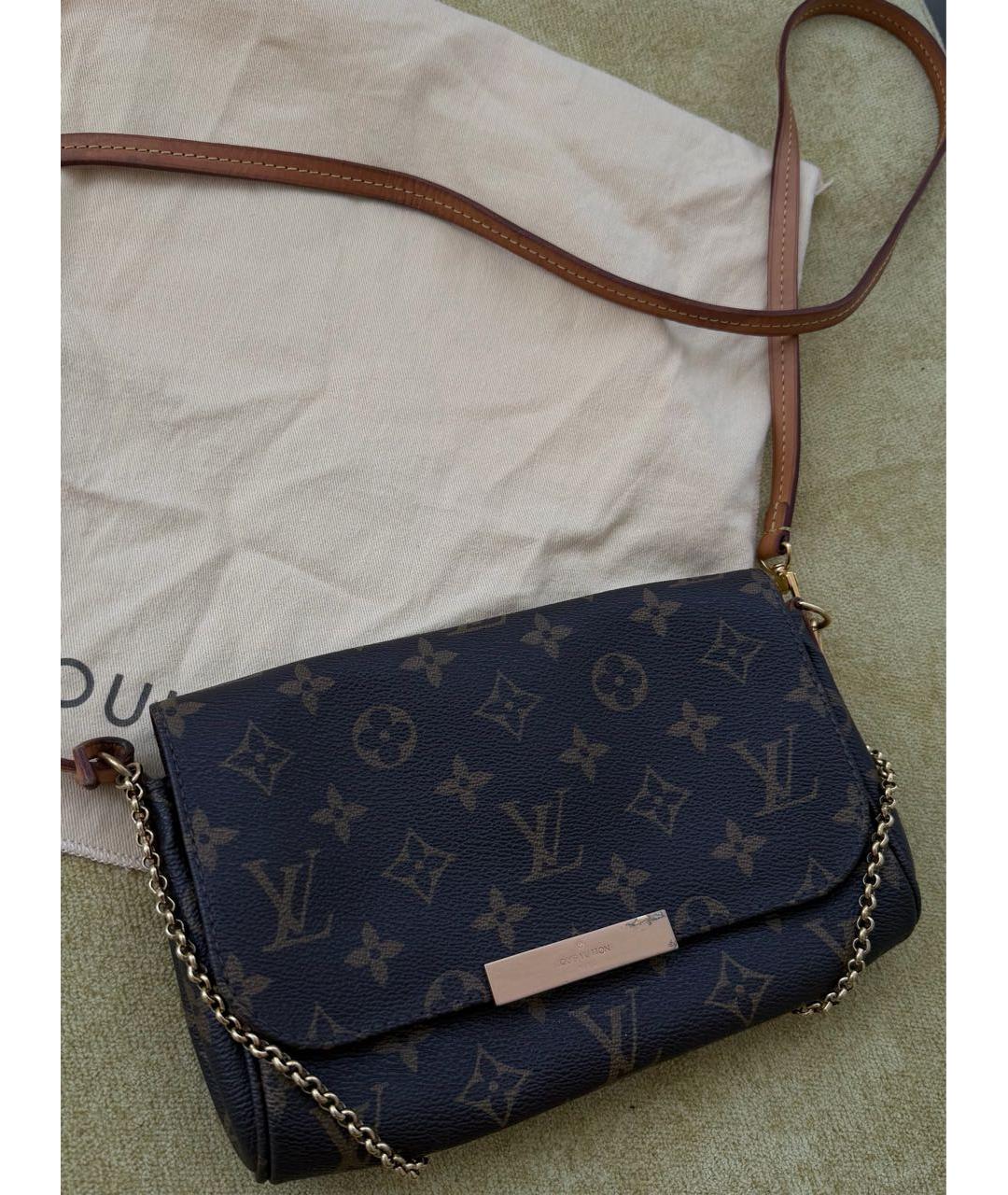 LOUIS VUITTON Коричневая сумка через плечо, фото 8