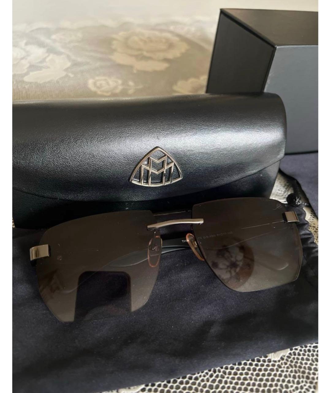 MAYBACH Черные пластиковые солнцезащитные очки, фото 3