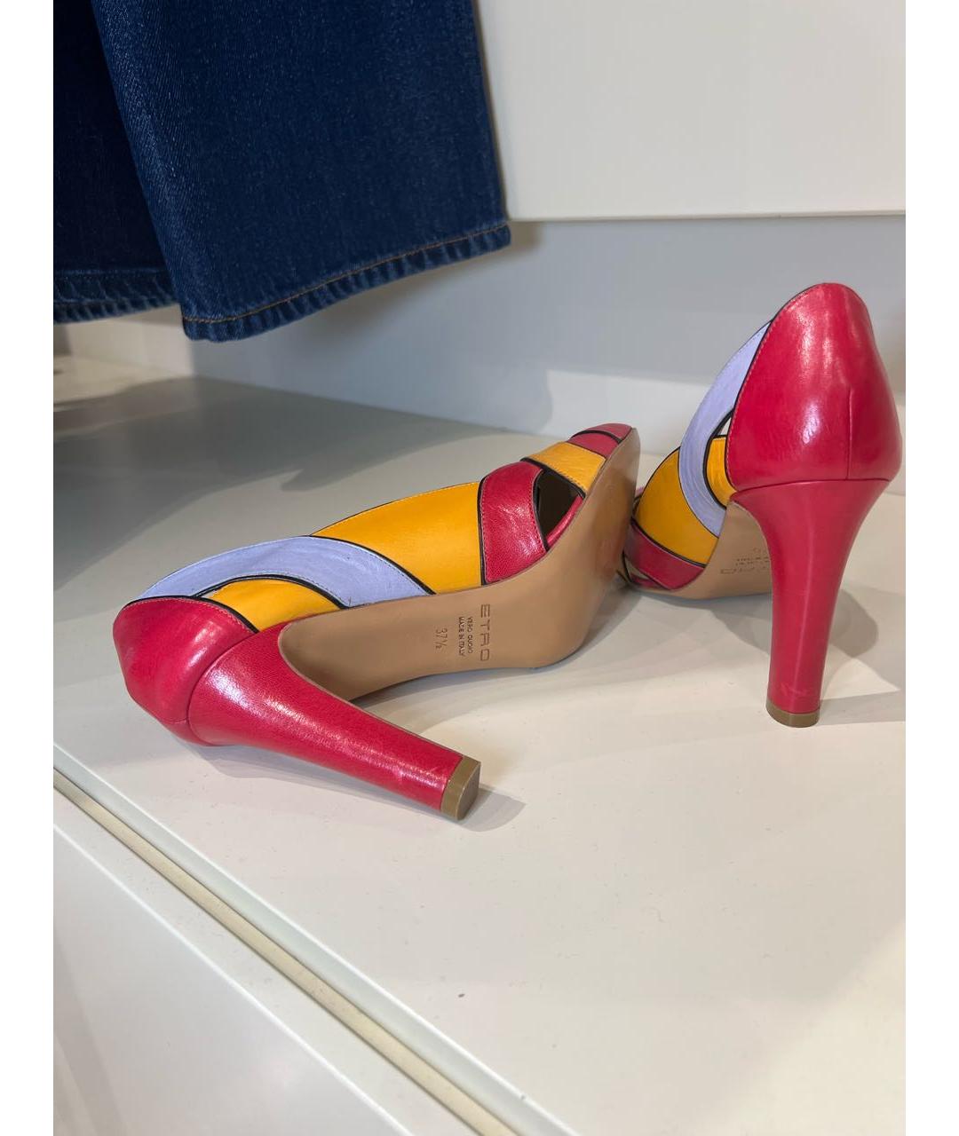 ETRO Мульти кожаные туфли, фото 4