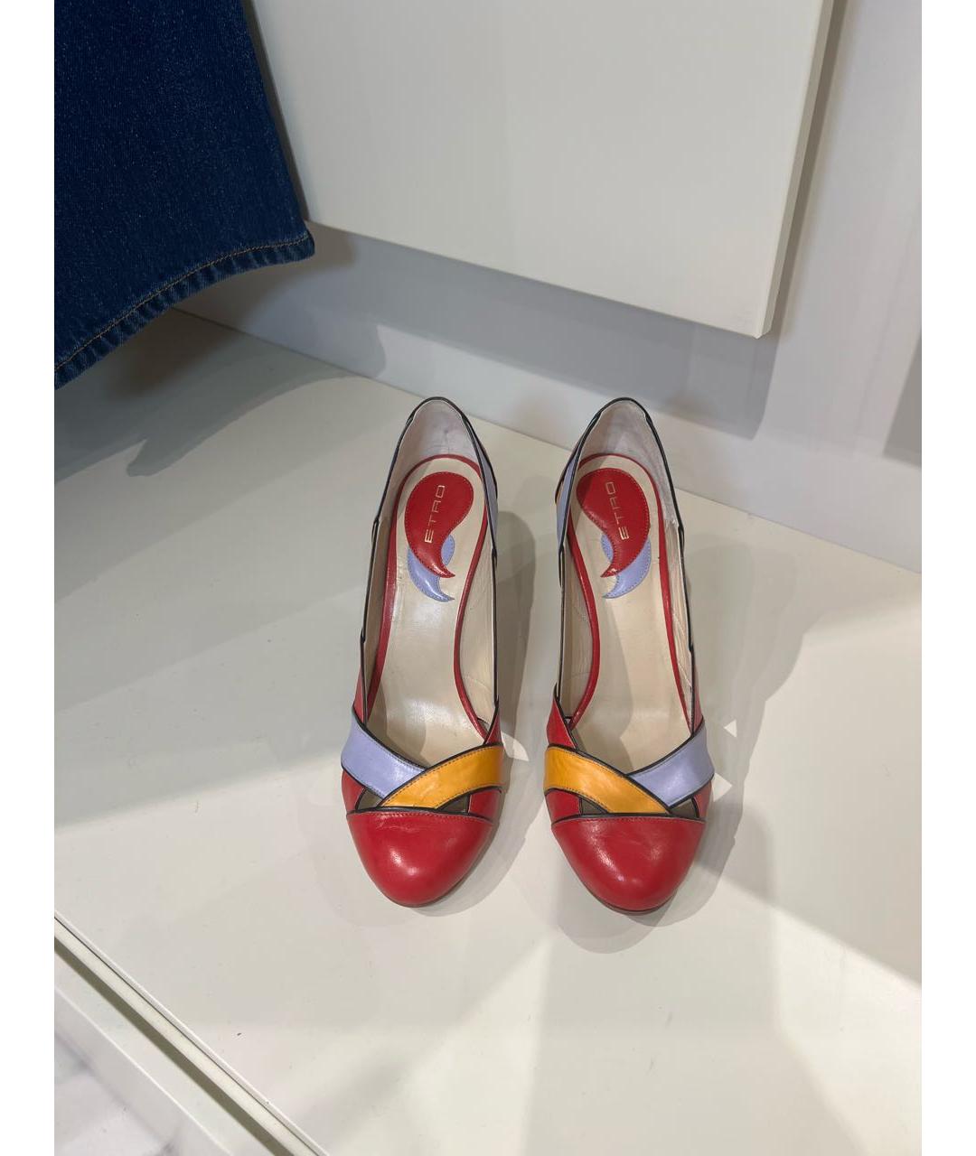 ETRO Мульти кожаные туфли, фото 3
