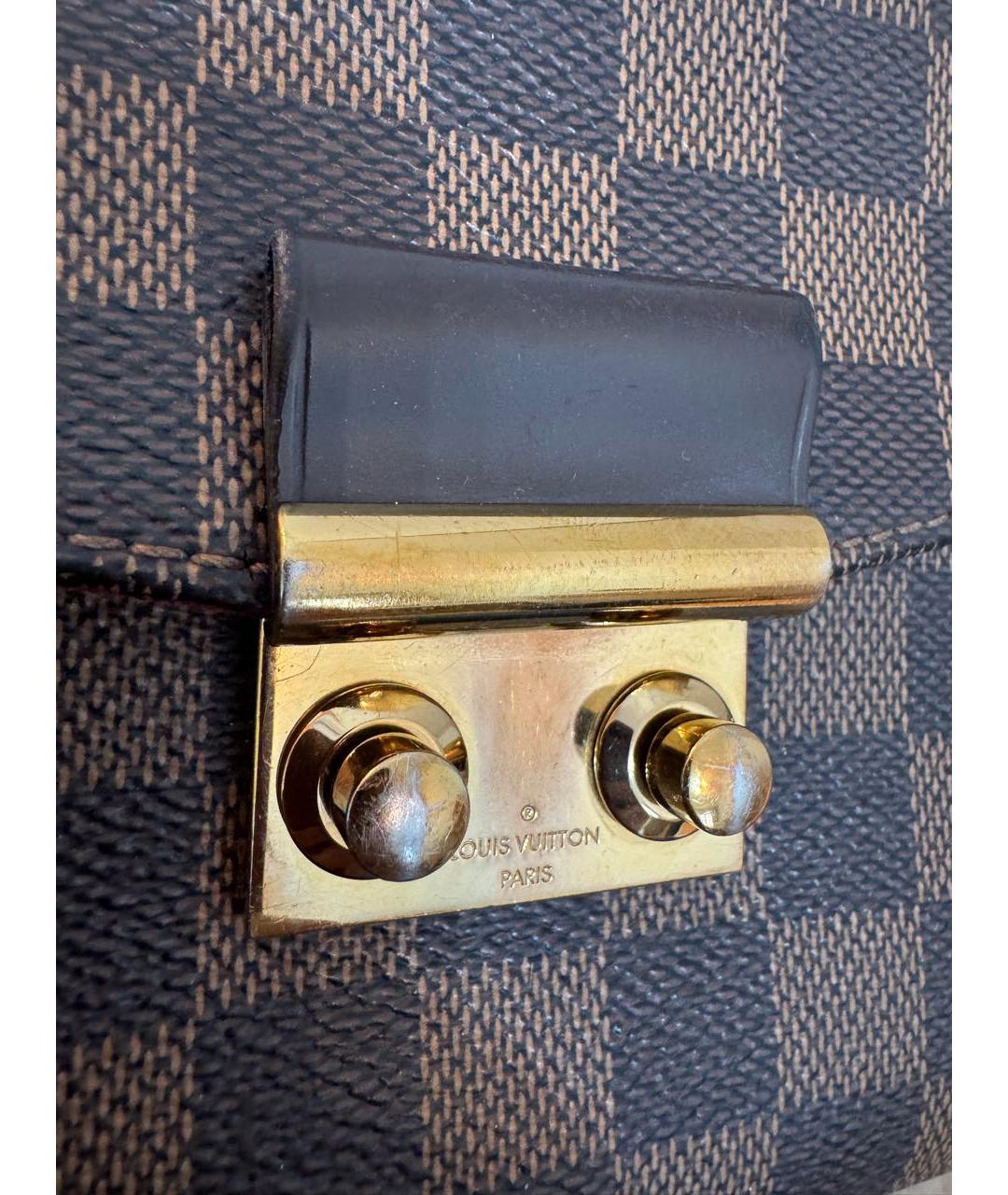 LOUIS VUITTON Коричневая сумка с короткими ручками, фото 7