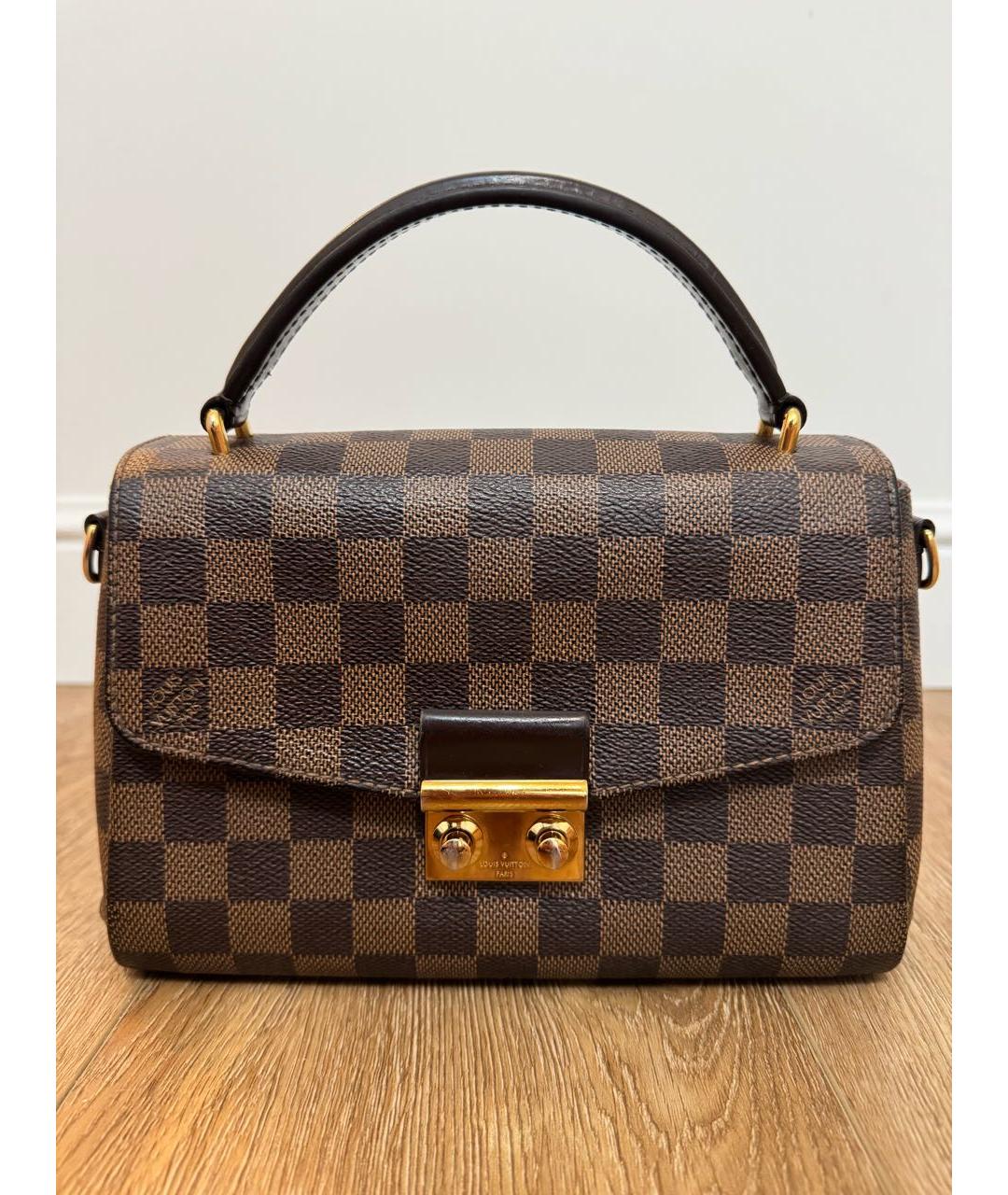 LOUIS VUITTON Коричневая сумка с короткими ручками, фото 9