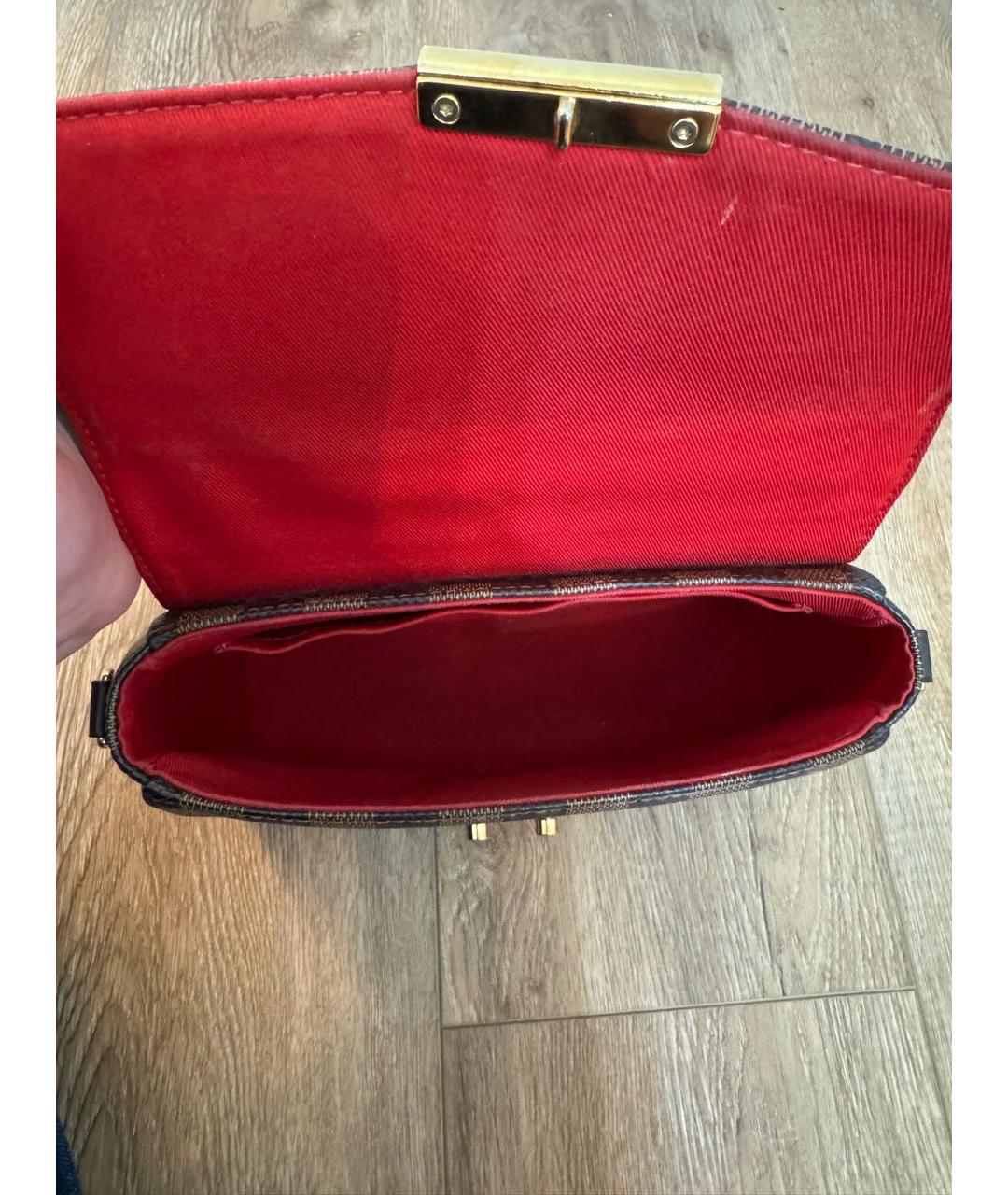 LOUIS VUITTON Коричневая сумка с короткими ручками, фото 4