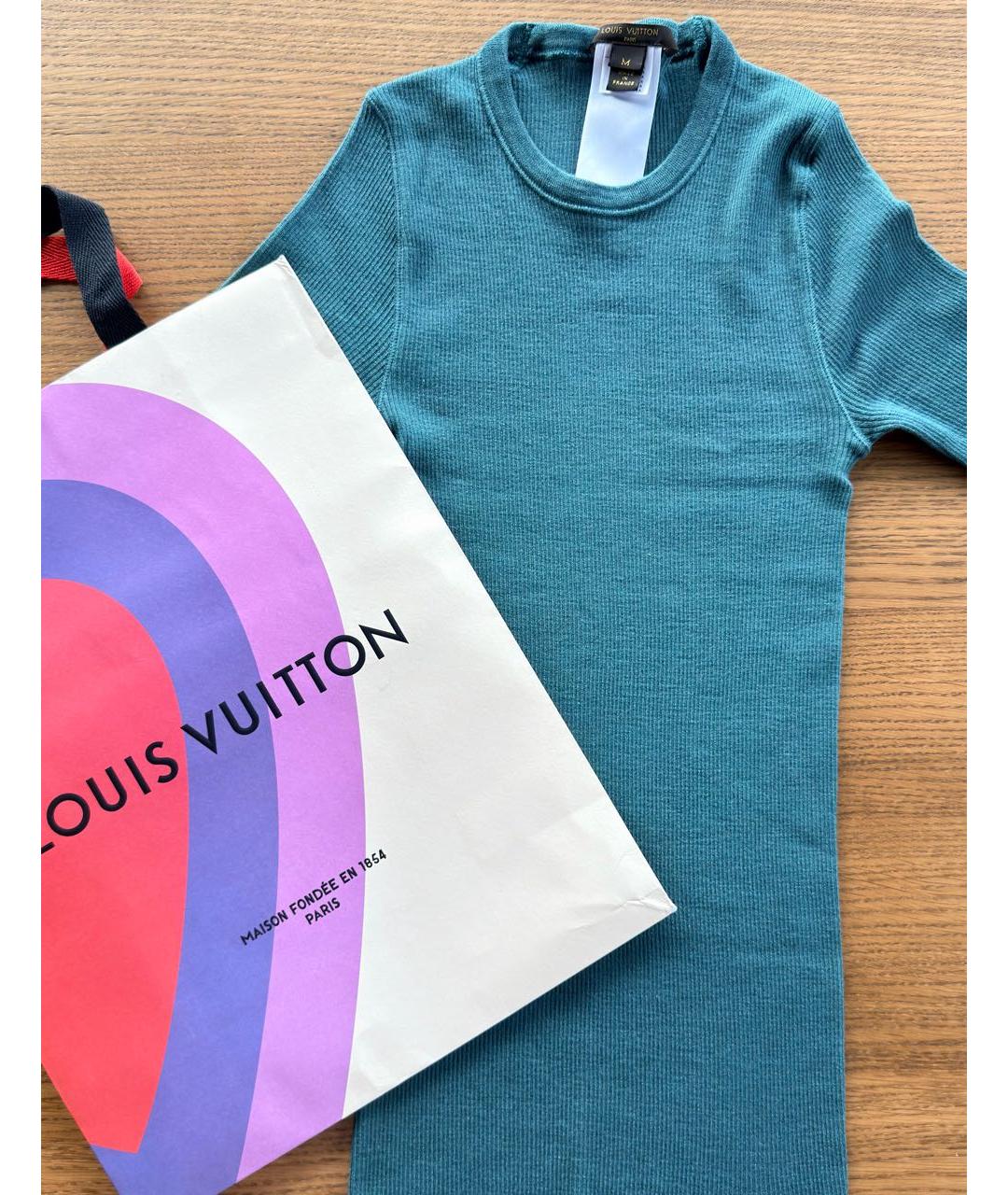 LOUIS VUITTON Зеленый джемпер / свитер, фото 2