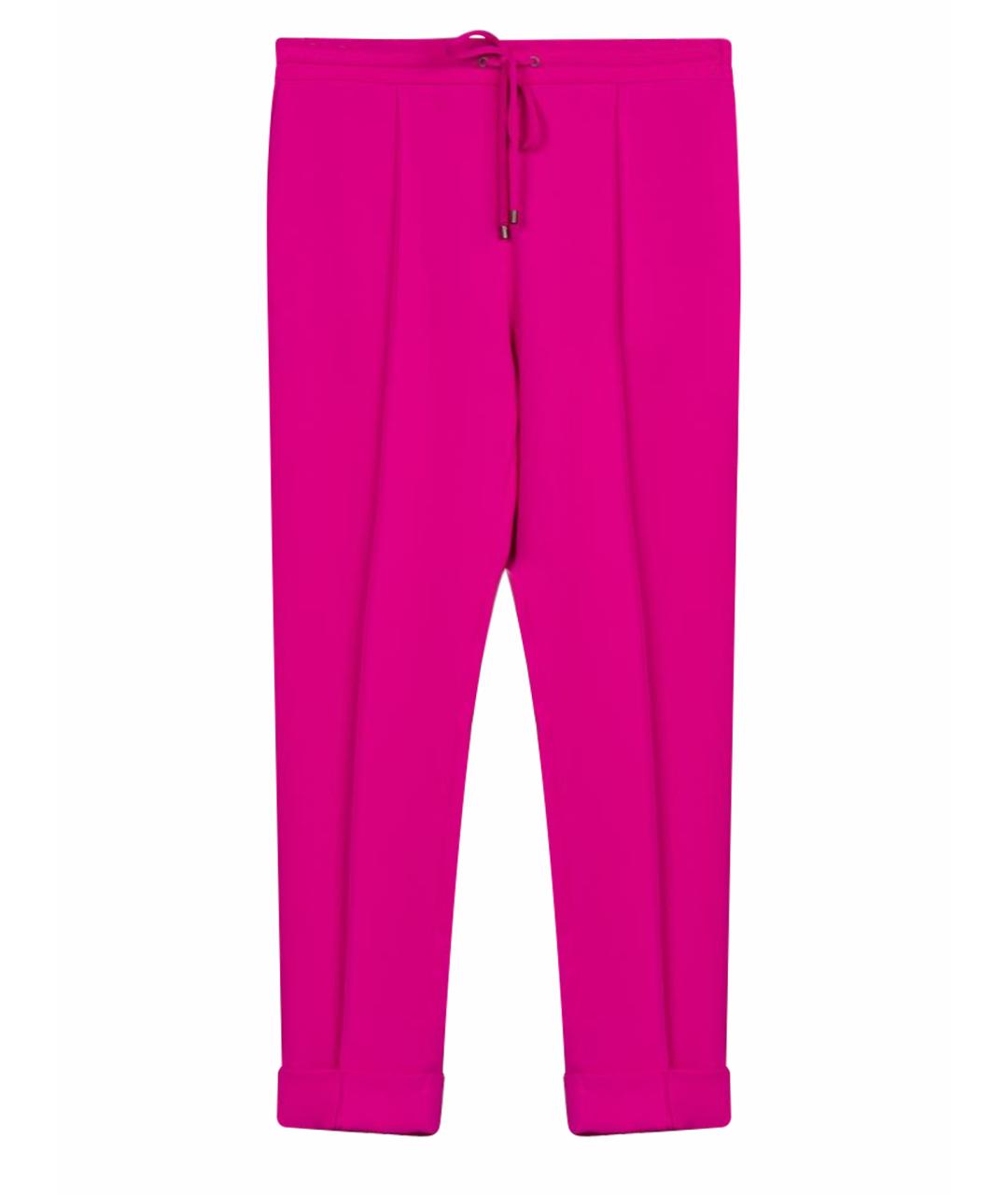 KENZO Фуксия полиэстеровые брюки узкие, фото 1
