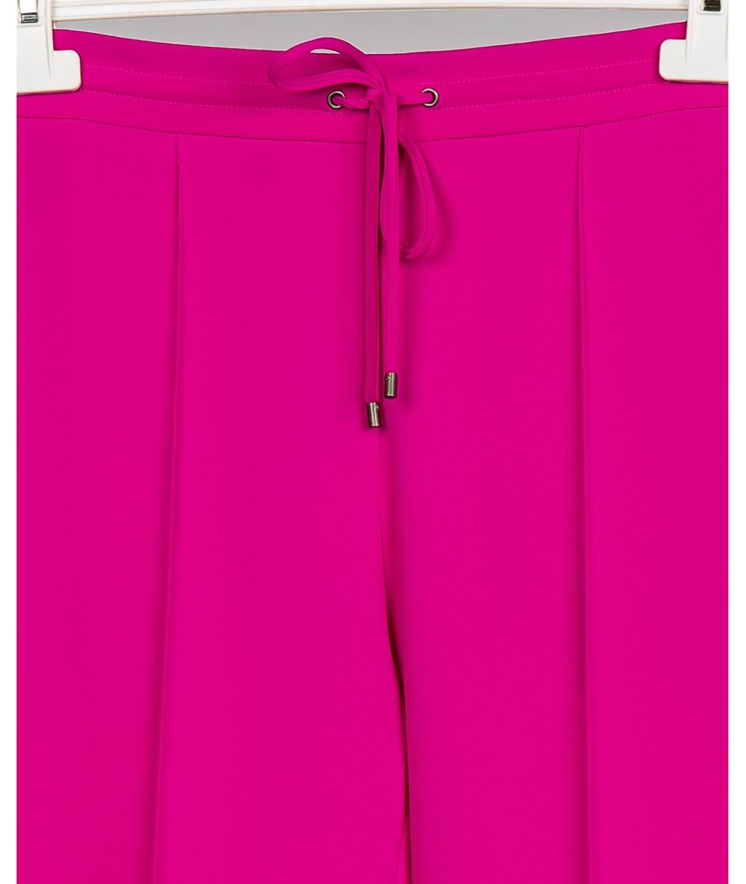 KENZO Фуксия полиэстеровые брюки узкие, фото 3
