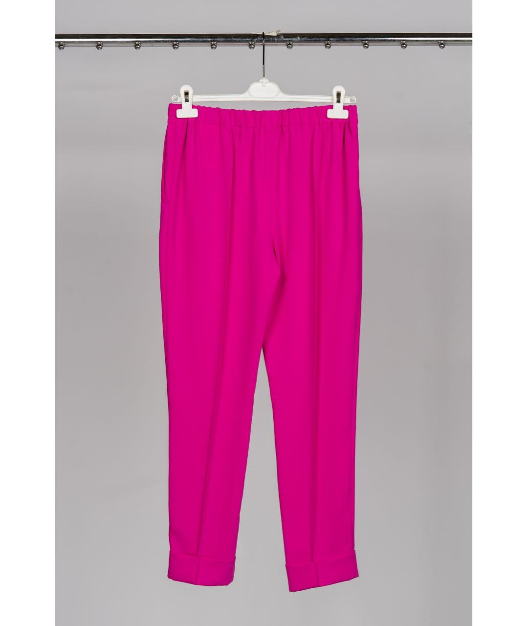 KENZO Фуксия полиэстеровые брюки узкие, фото 2