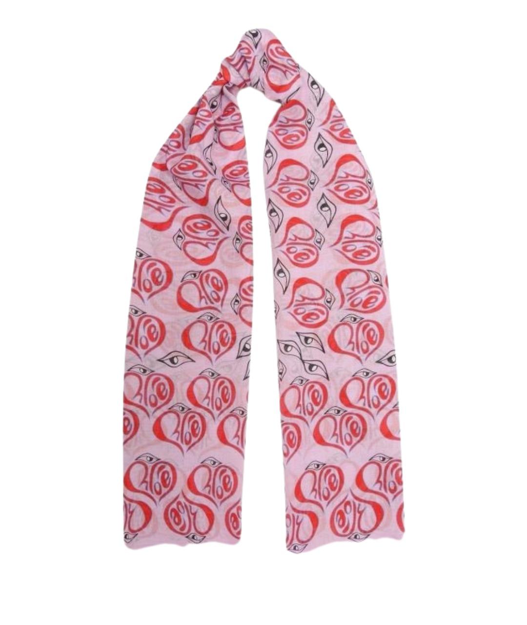 CHLOE Розовое хлопковое парео, фото 1
