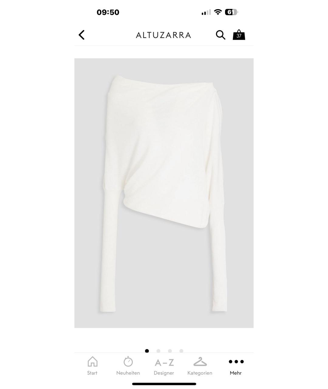 ALTUZARRA Белый вискозный джемпер / свитер, фото 3