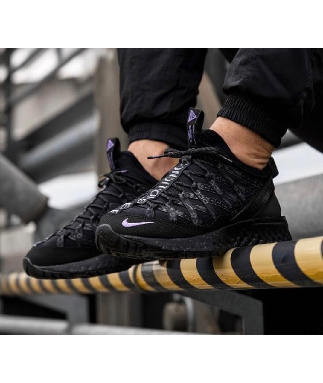 NIKE ACG Черные низкие кроссовки / кеды, фото 5