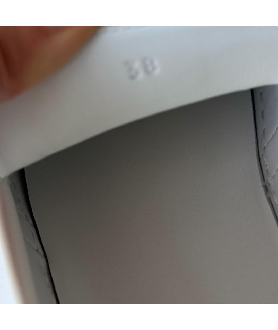 HERMES Белые кожаные лоферы, фото 5