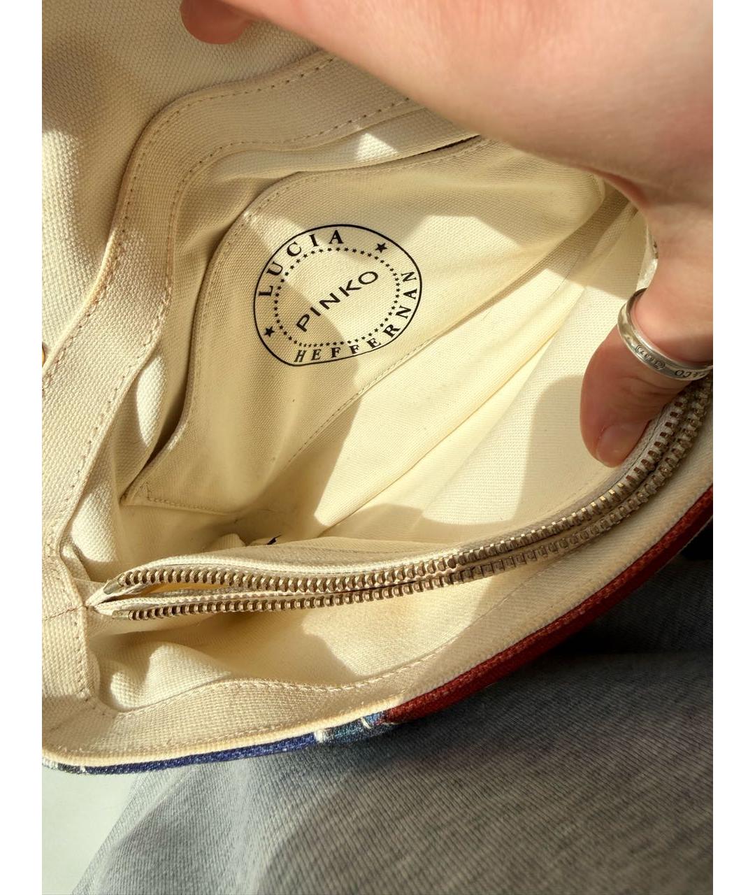 PINKO Мульти тканевая сумка через плечо, фото 4