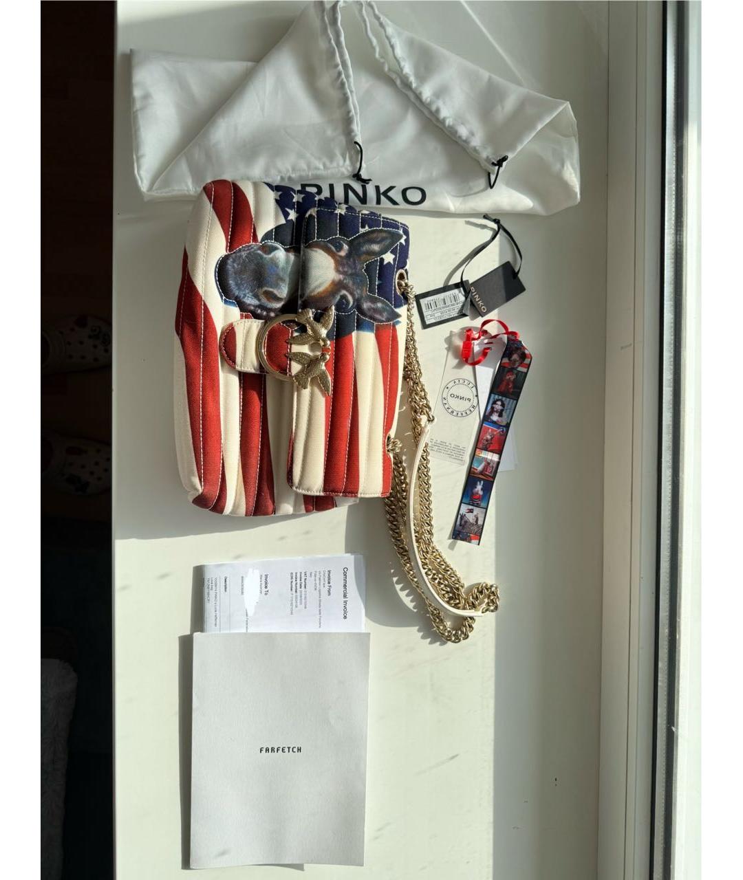 PINKO Мульти тканевая сумка через плечо, фото 5