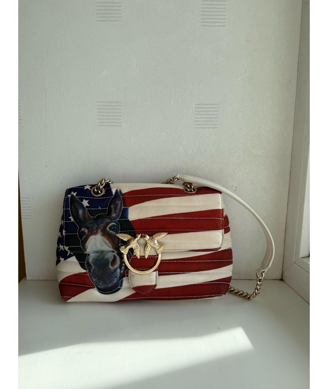 PINKO Мульти тканевая сумка через плечо, фото 9