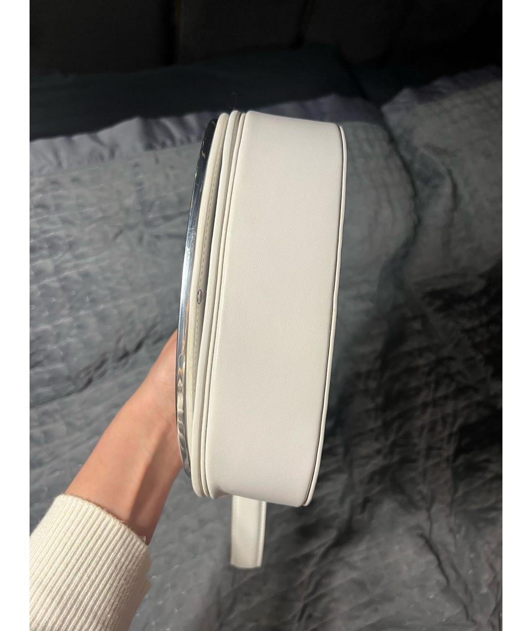 DIESEL Белая кожаная сумка через плечо, фото 5