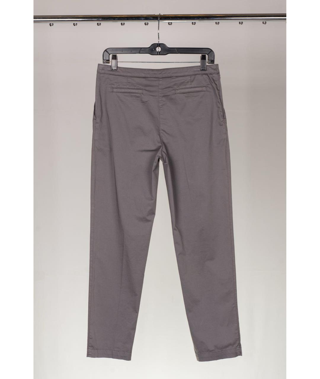 KENZO Серые хлопковые брюки узкие, фото 2