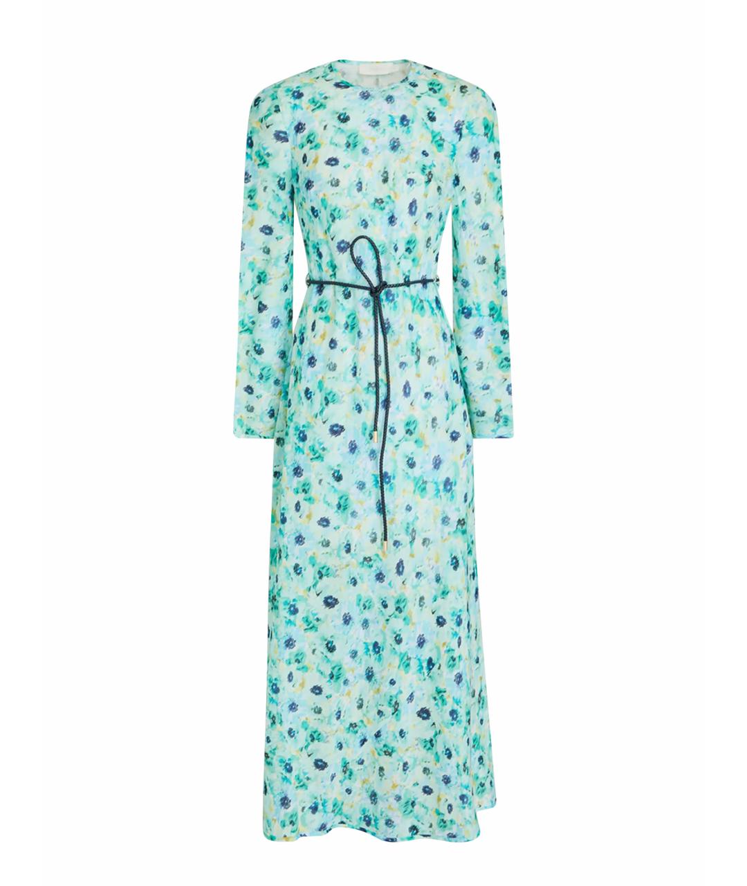 ZIMMERMANN Бирюзовое льняное повседневное платье, фото 1