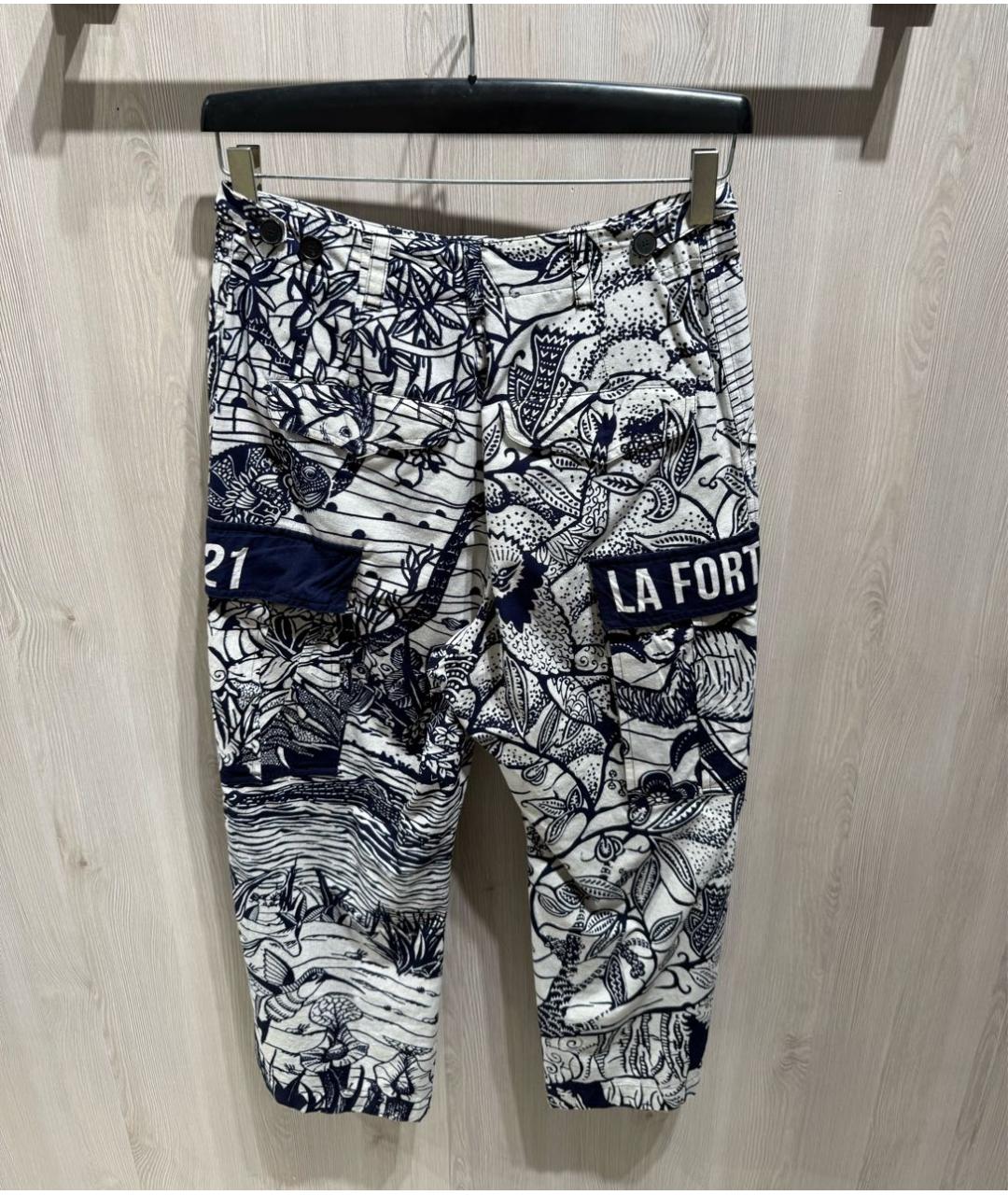 CHRISTIAN DIOR Хлопковые прямые брюки, фото 3