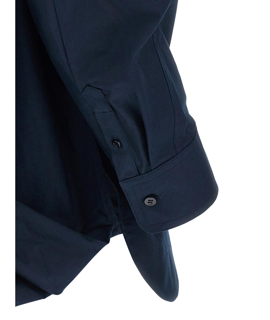 JACQUEMUS Синяя хлопковая рубашка, фото 4