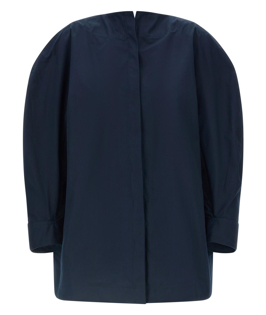 JACQUEMUS Синяя хлопковая рубашка, фото 1