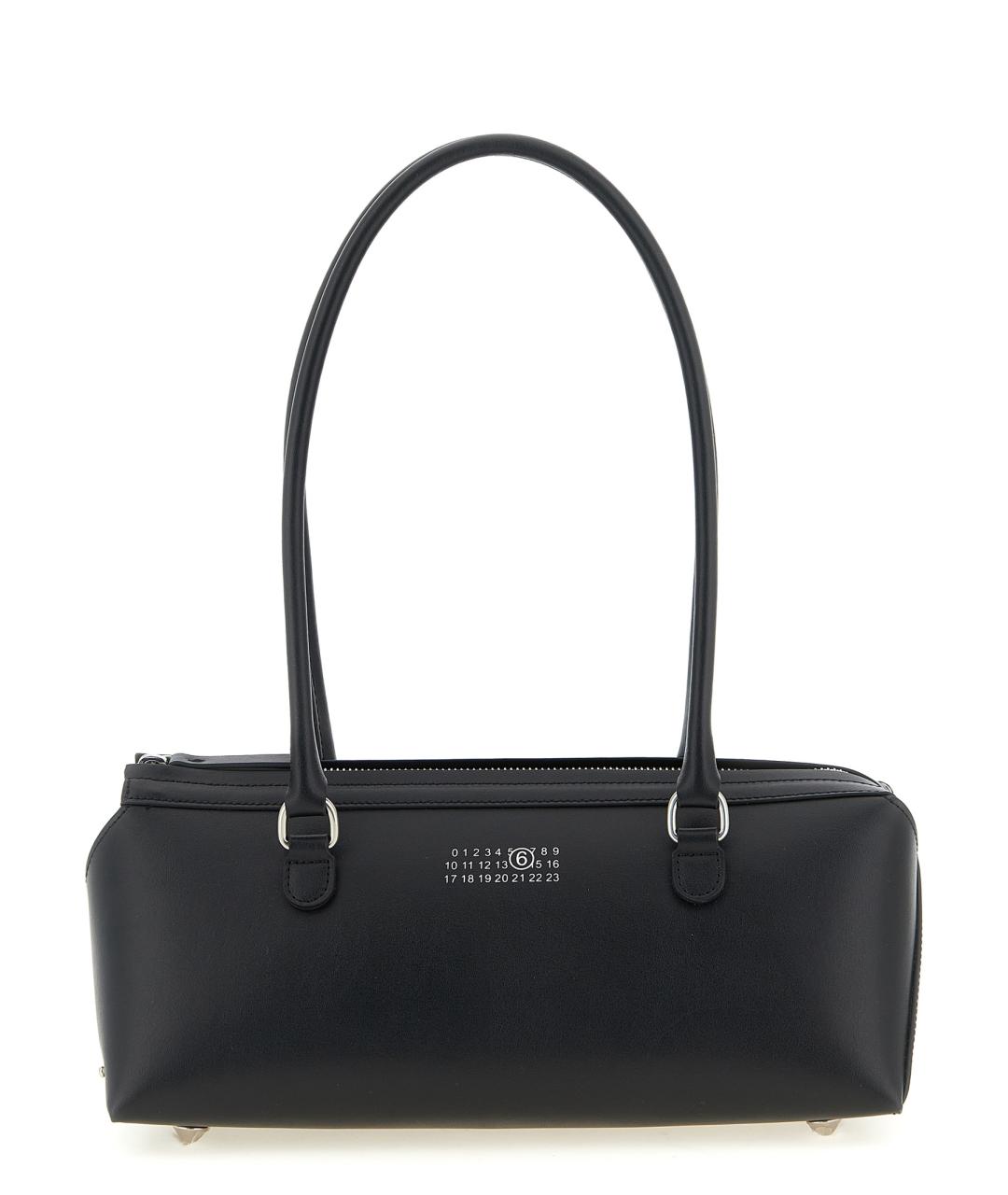 MM6 MAISON MARGIELA Черная кожаная сумка через плечо, фото 1