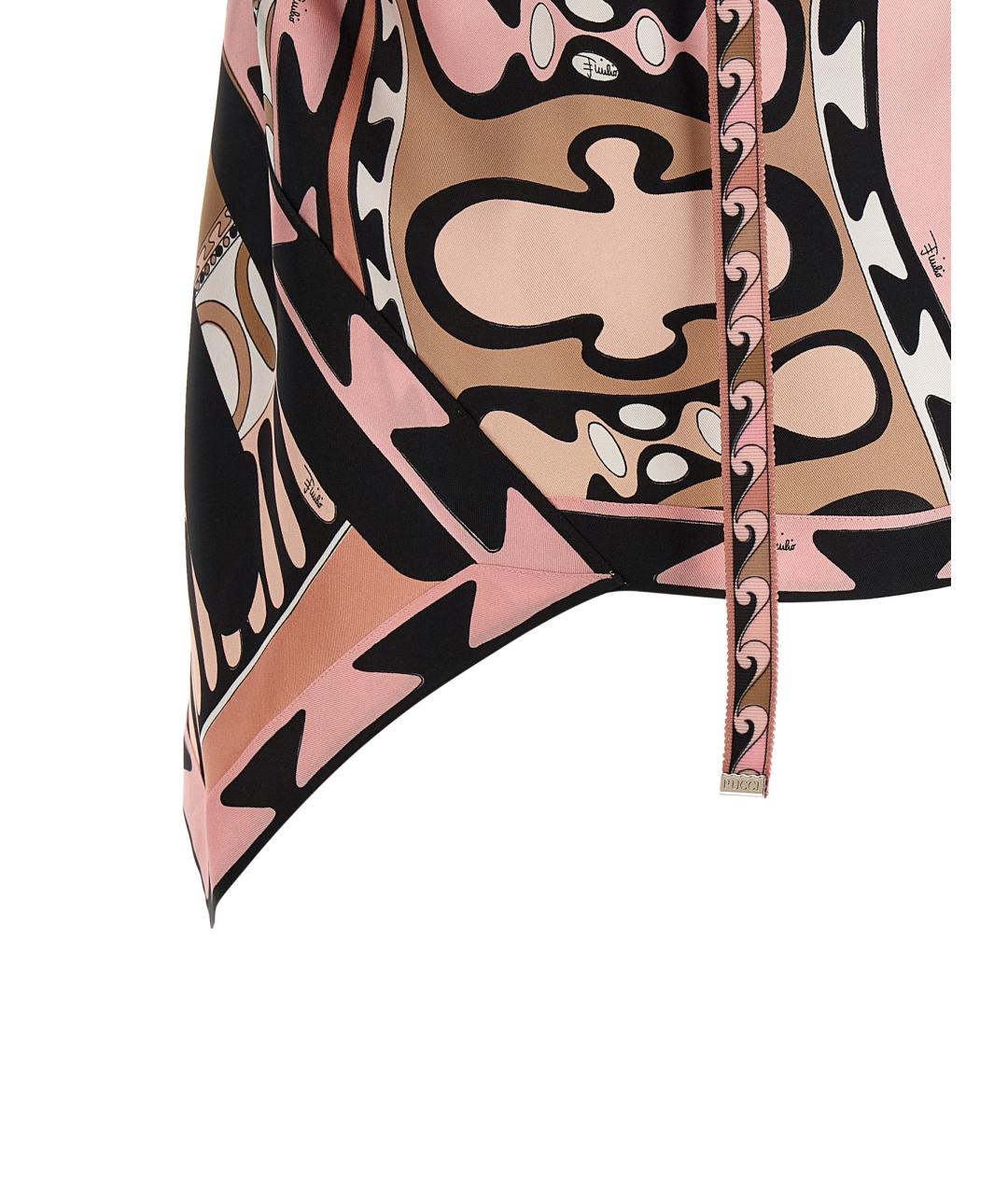 EMILIO PUCCI Мульти шелковая майка, фото 4