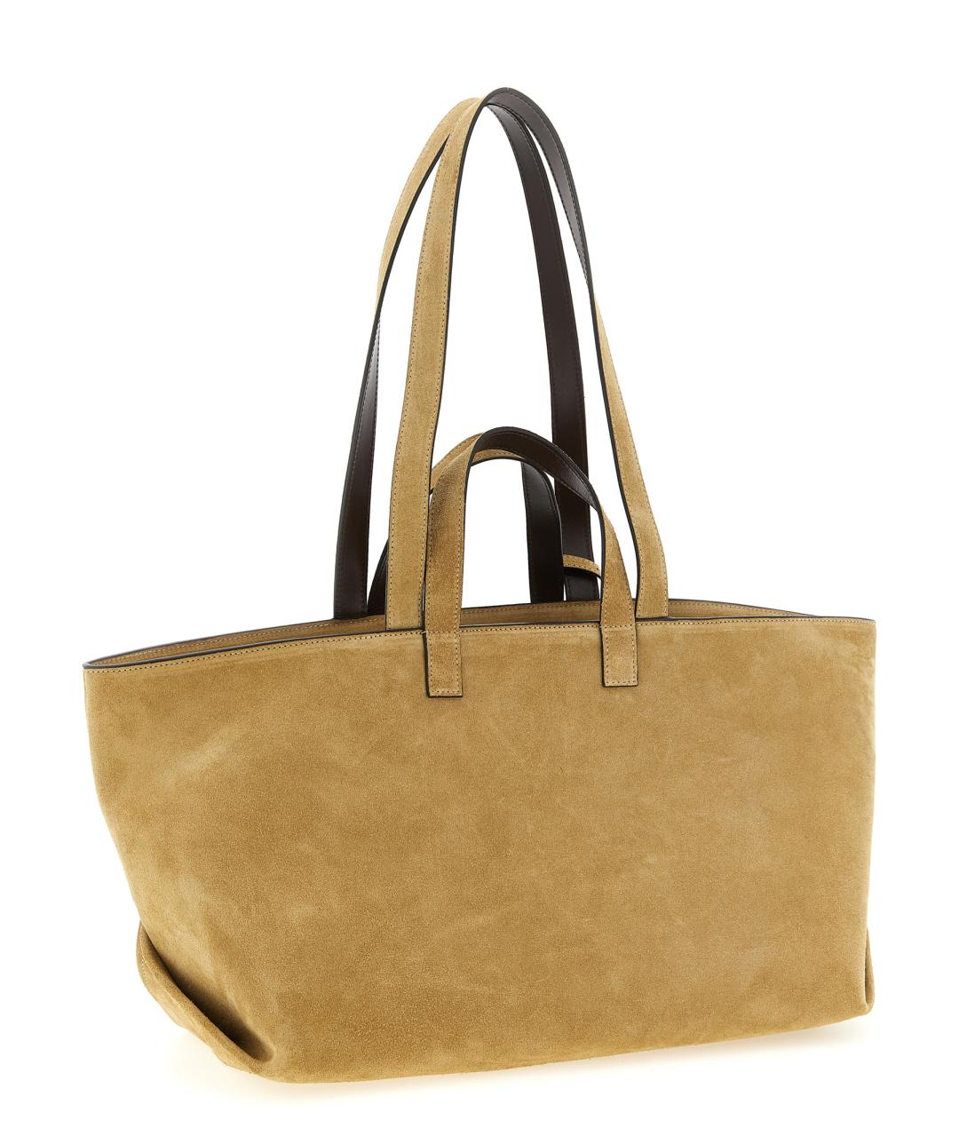 A.P.C. Бежевая замшевая сумка тоут, фото 2