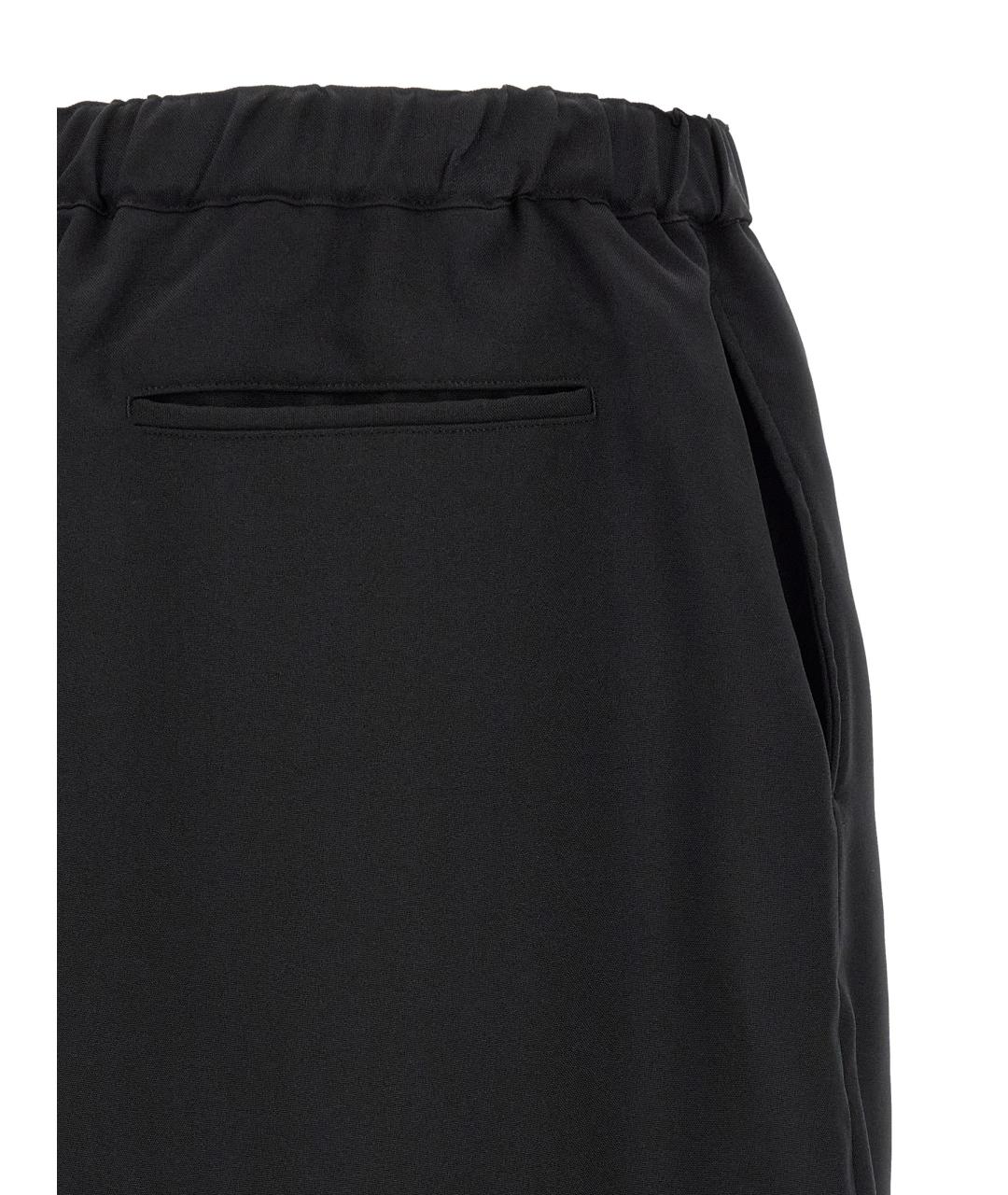 COMME DES GARÇONS Черные полиэстеровые повседневные брюки, фото 4