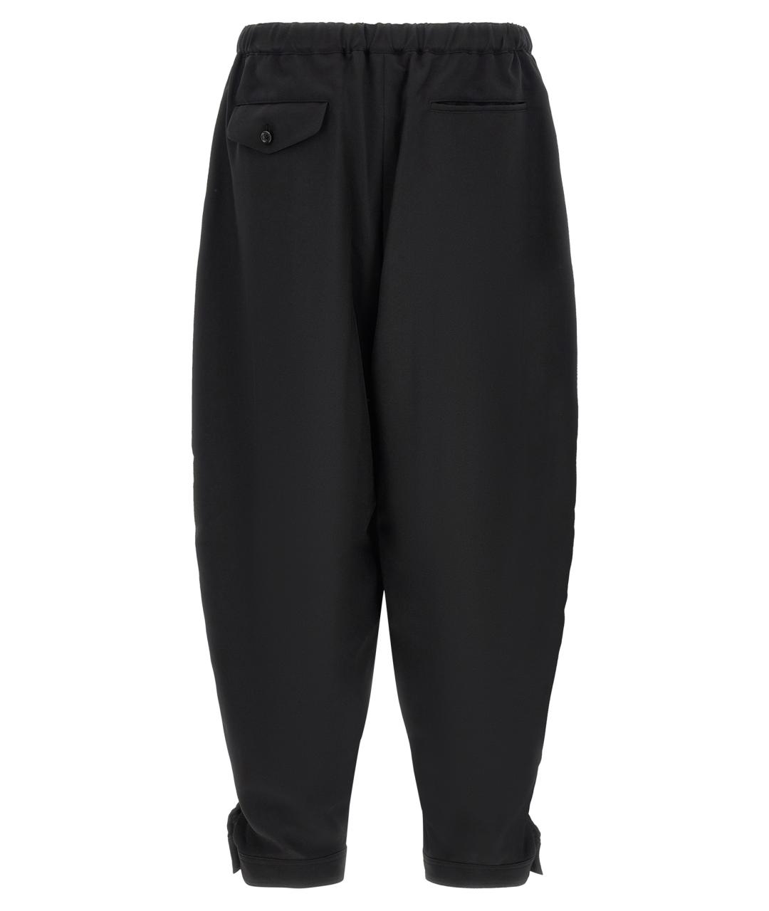 COMME DES GARÇONS Черные полиэстеровые повседневные брюки, фото 2