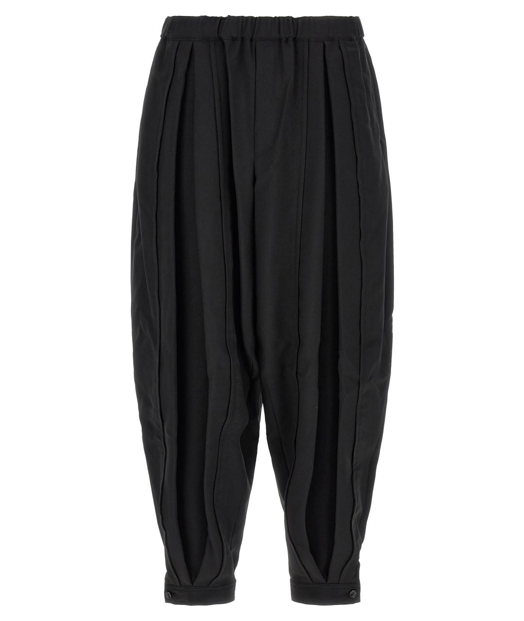 COMME DES GARÇONS Черные полиэстеровые повседневные брюки, фото 1