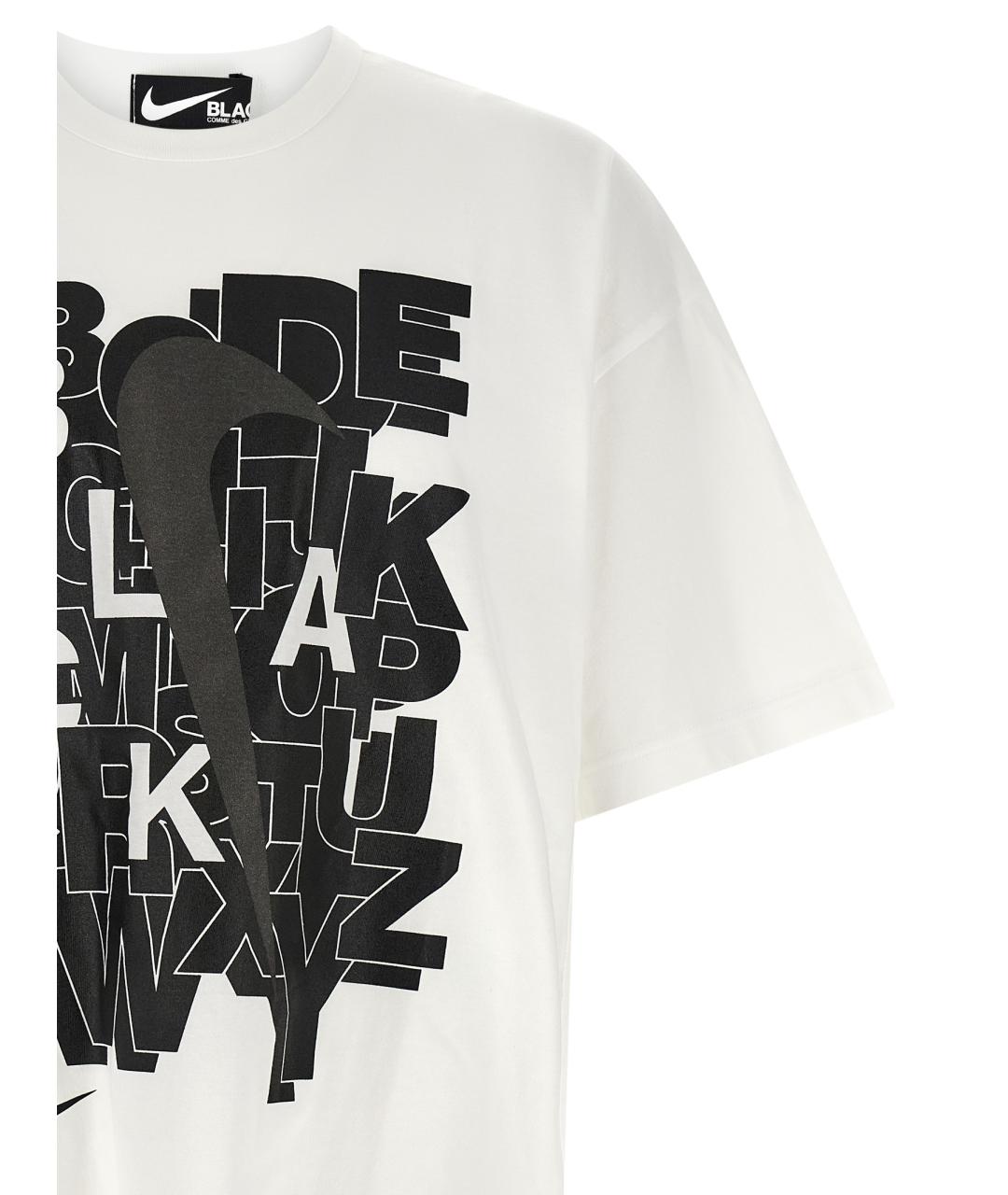 COMME DES GARÇONS Белая хлопковая футболка, фото 3