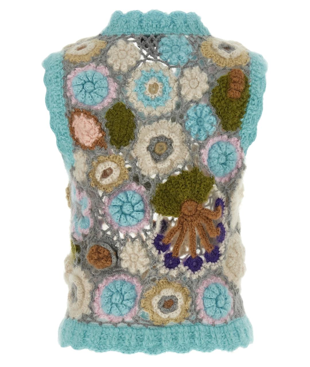 GANNI Мульти шерстяная жилетка, фото 2