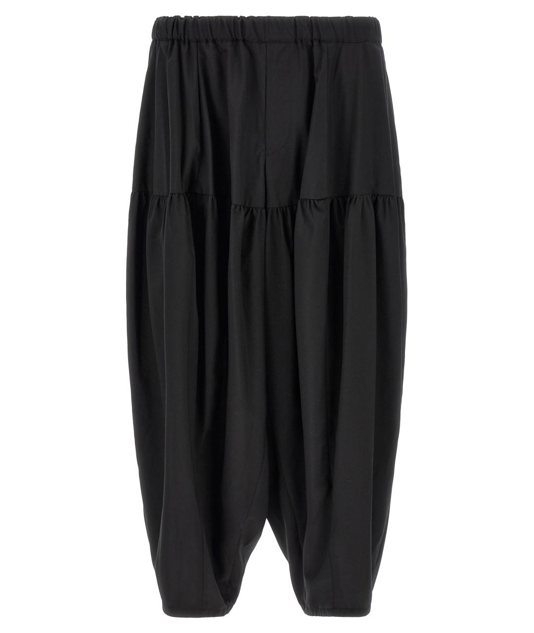 COMME DES GARÇONS Черные полиэстеровые повседневные брюки, фото 1