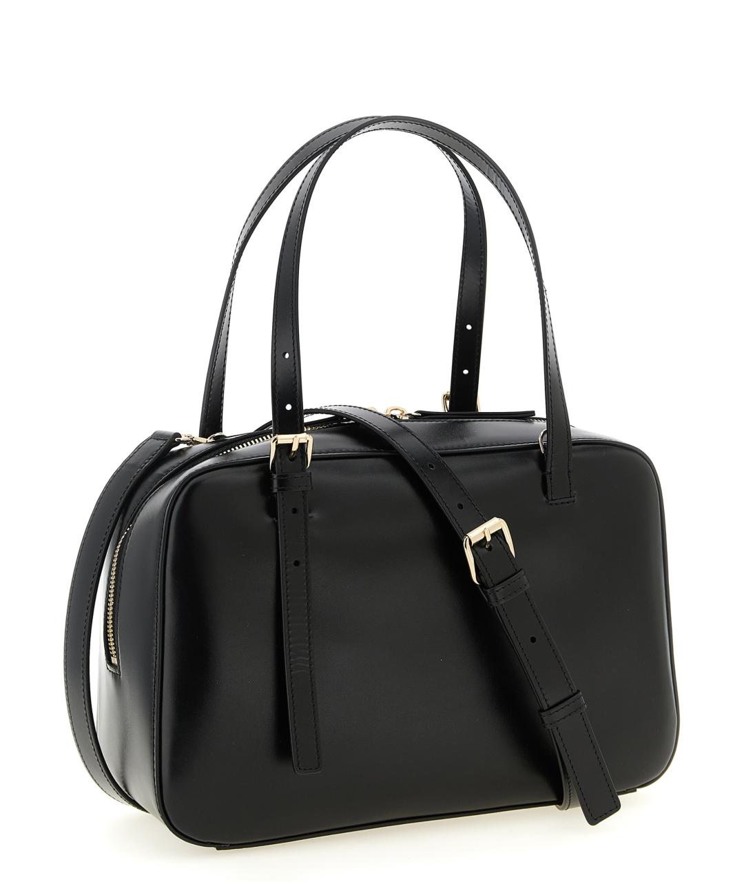 A.P.C. Черная кожаная сумка тоут, фото 2