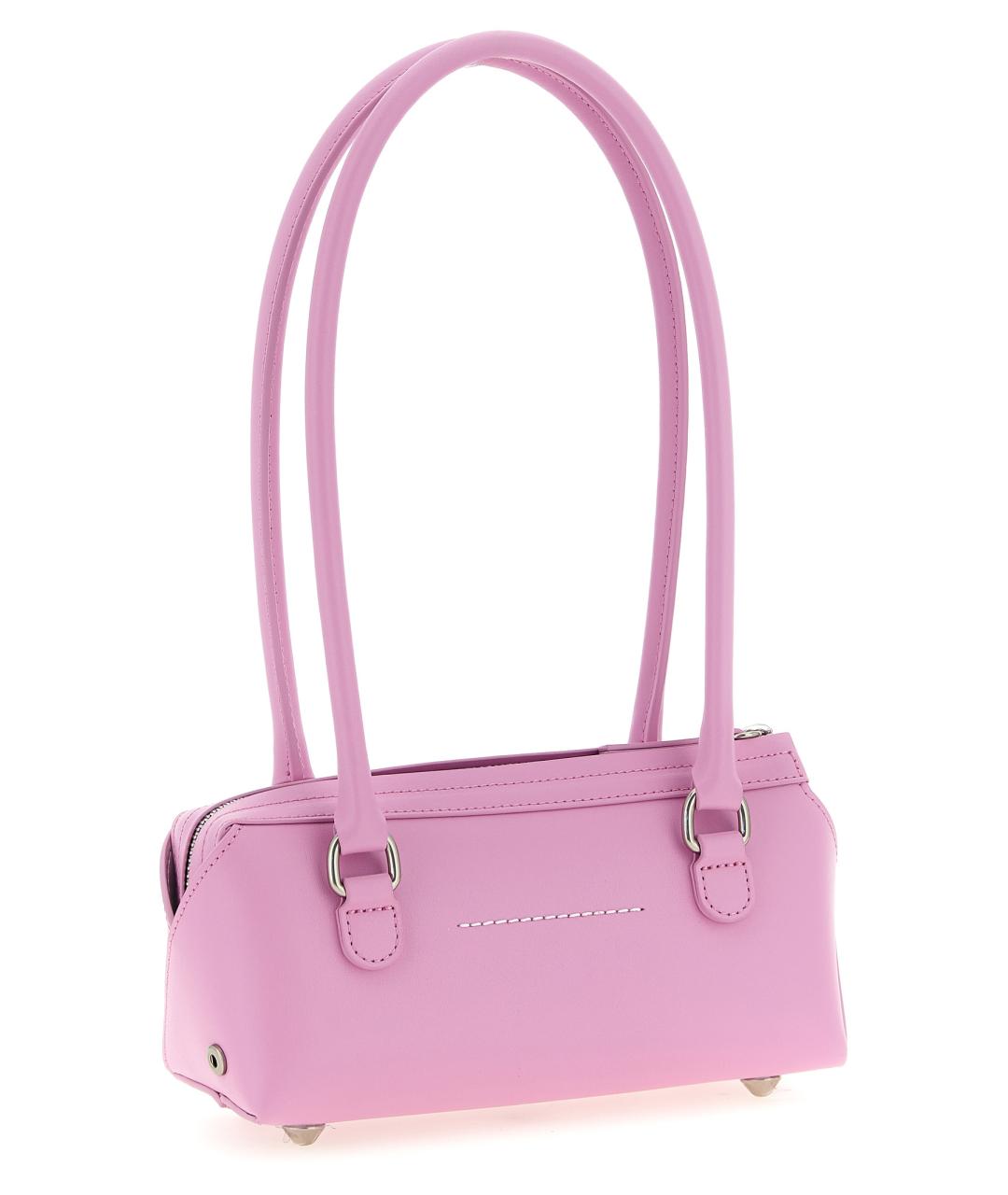 MM6 MAISON MARGIELA Розовая кожаная сумка через плечо, фото 2