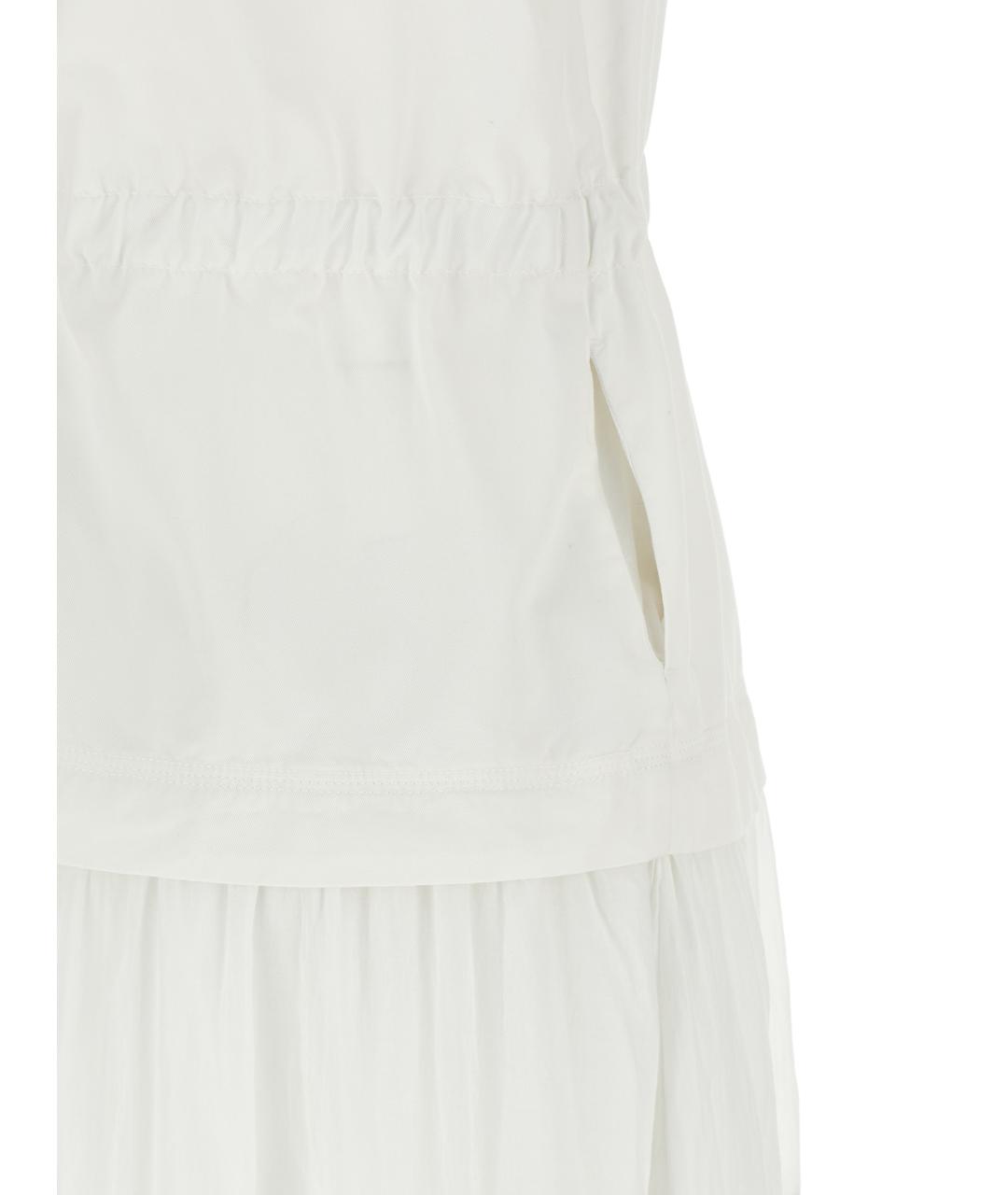 PINKO Белое хлопковое повседневное платье, фото 4