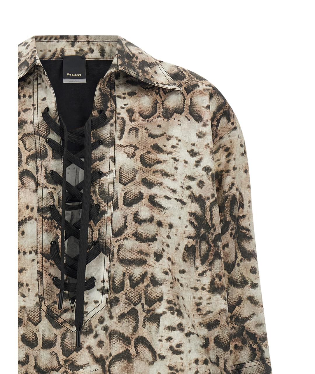 PINKO Мульти хлопковое платье, фото 3