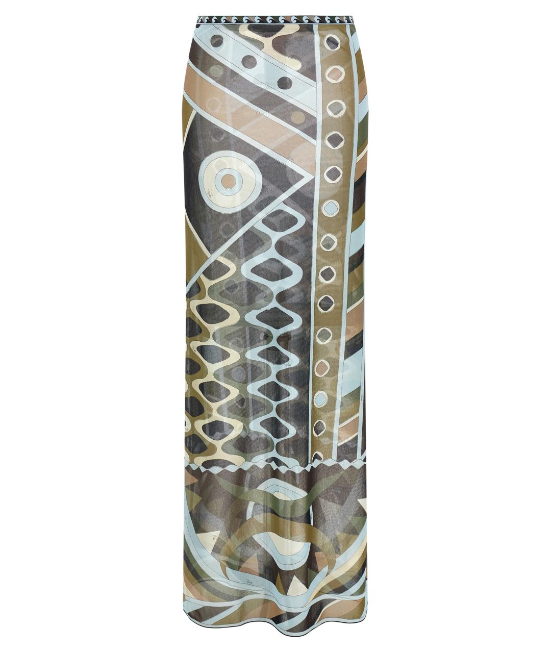 EMILIO PUCCI Мульти полиамидовая юбка макси, фото 1