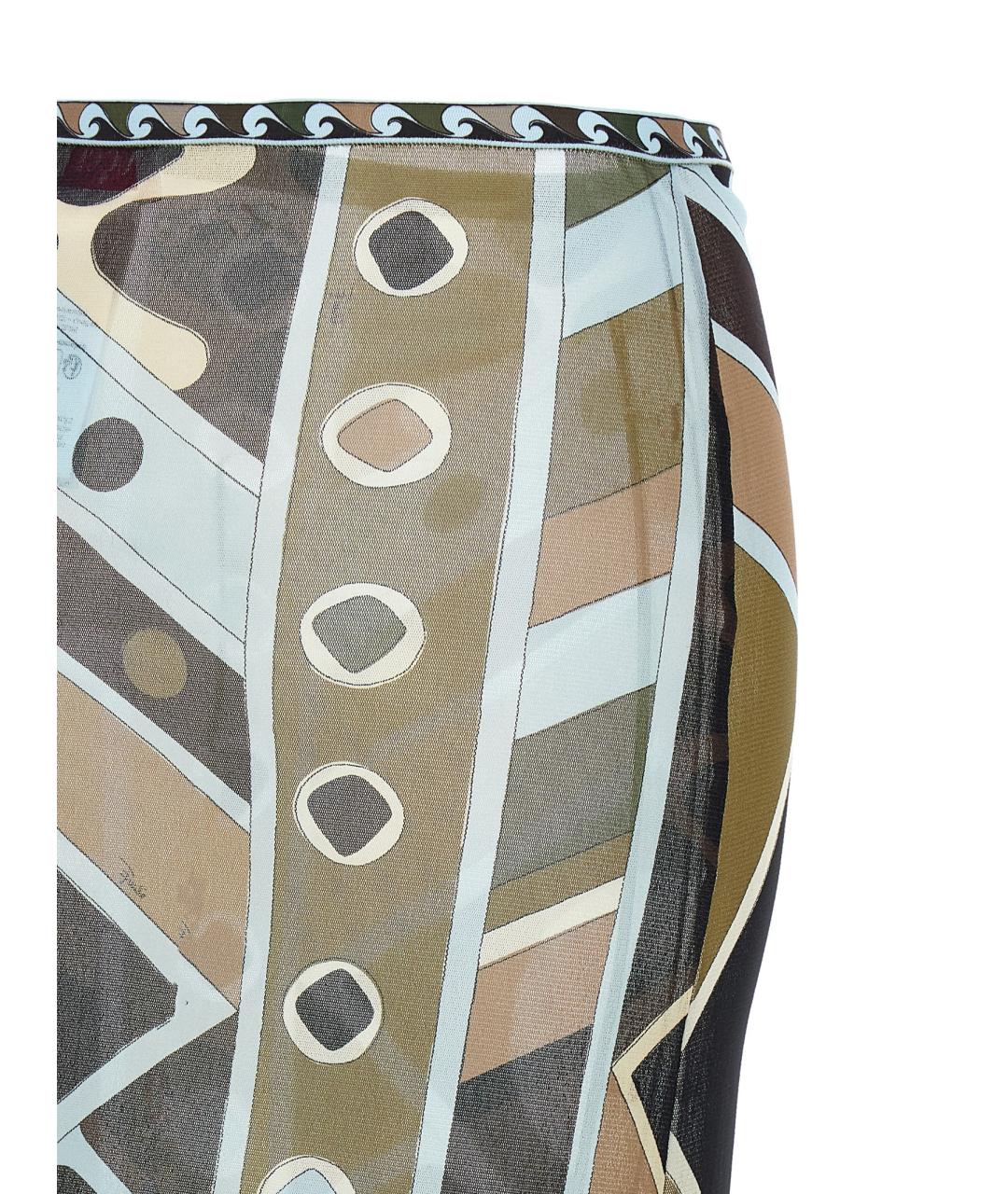 EMILIO PUCCI Мульти полиамидовая юбка макси, фото 4