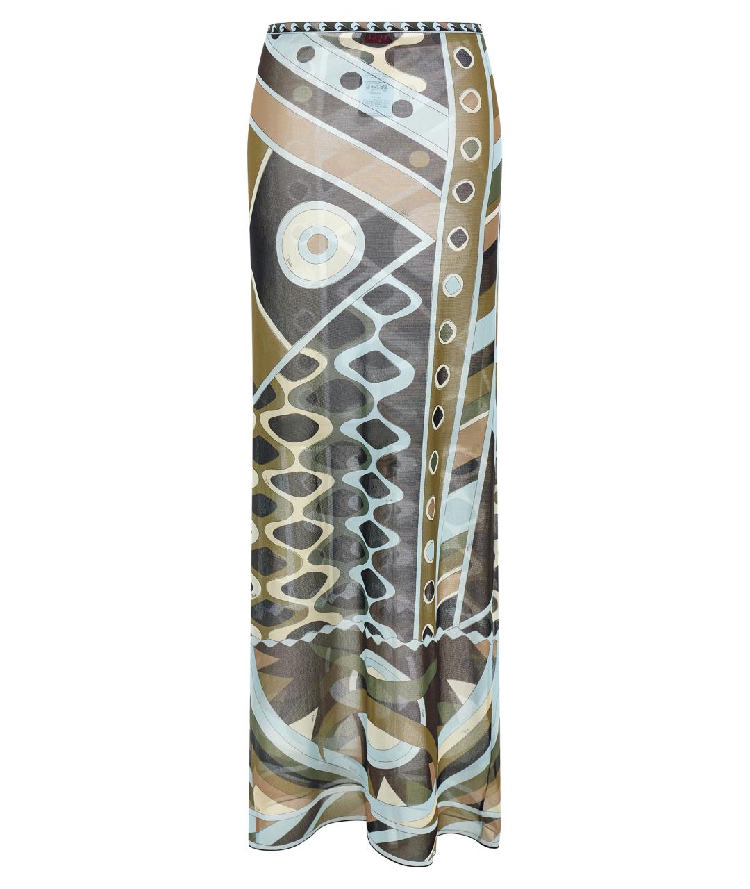 EMILIO PUCCI Мульти полиамидовая юбка макси, фото 2