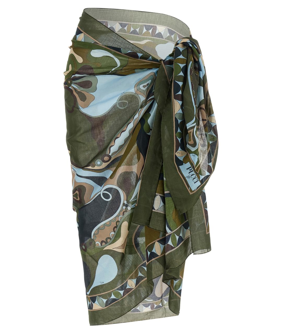 EMILIO PUCCI Мульти хлопковое парео, фото 1
