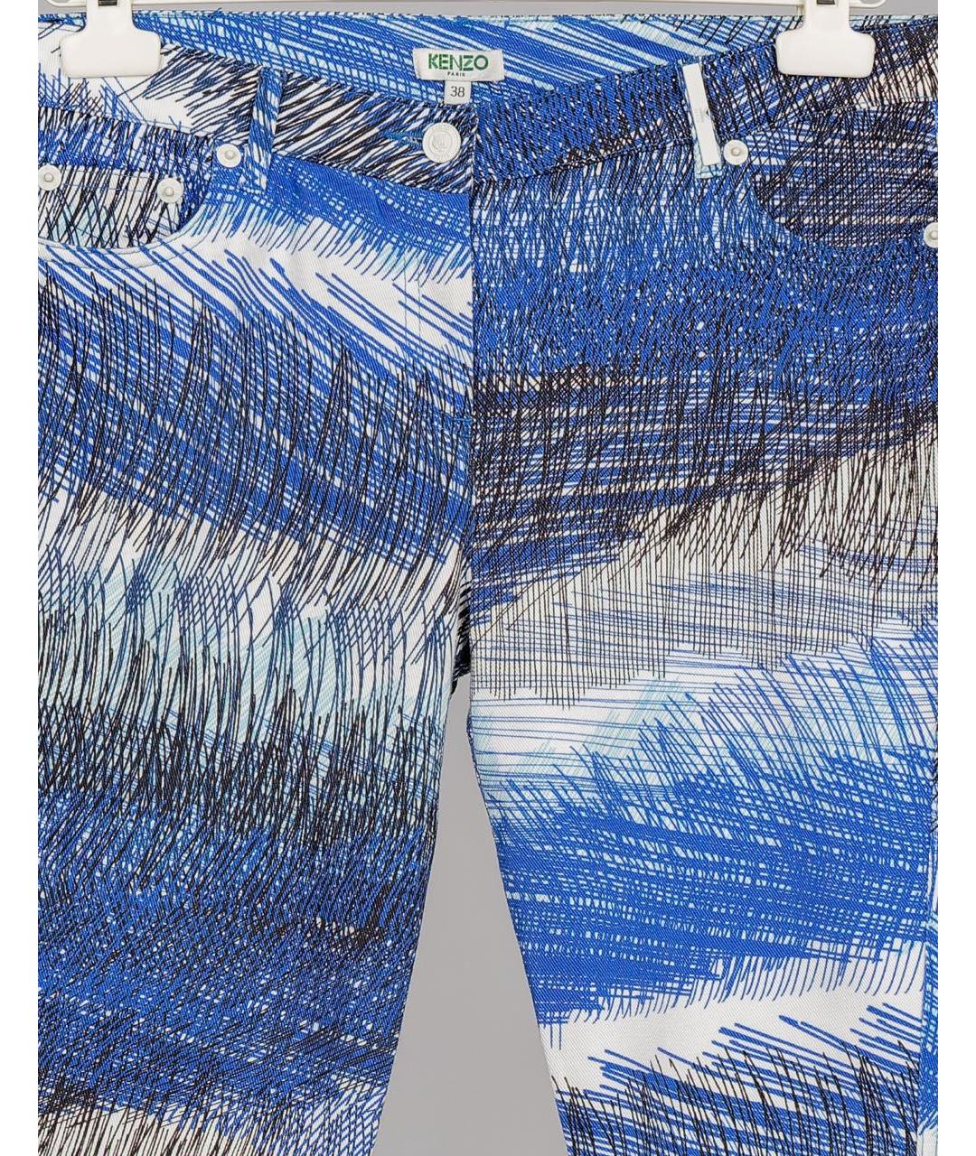 KENZO Мульти хлопко-эластановые джинсы слим, фото 3