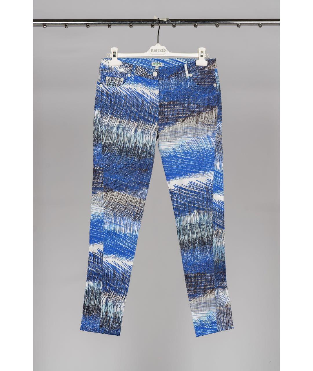 KENZO Мульти хлопко-эластановые джинсы слим, фото 4