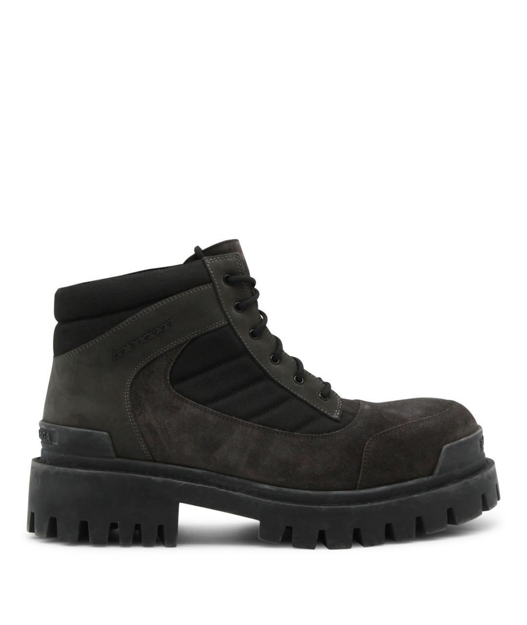 BALENCIAGA Серые высокие ботинки, фото 1