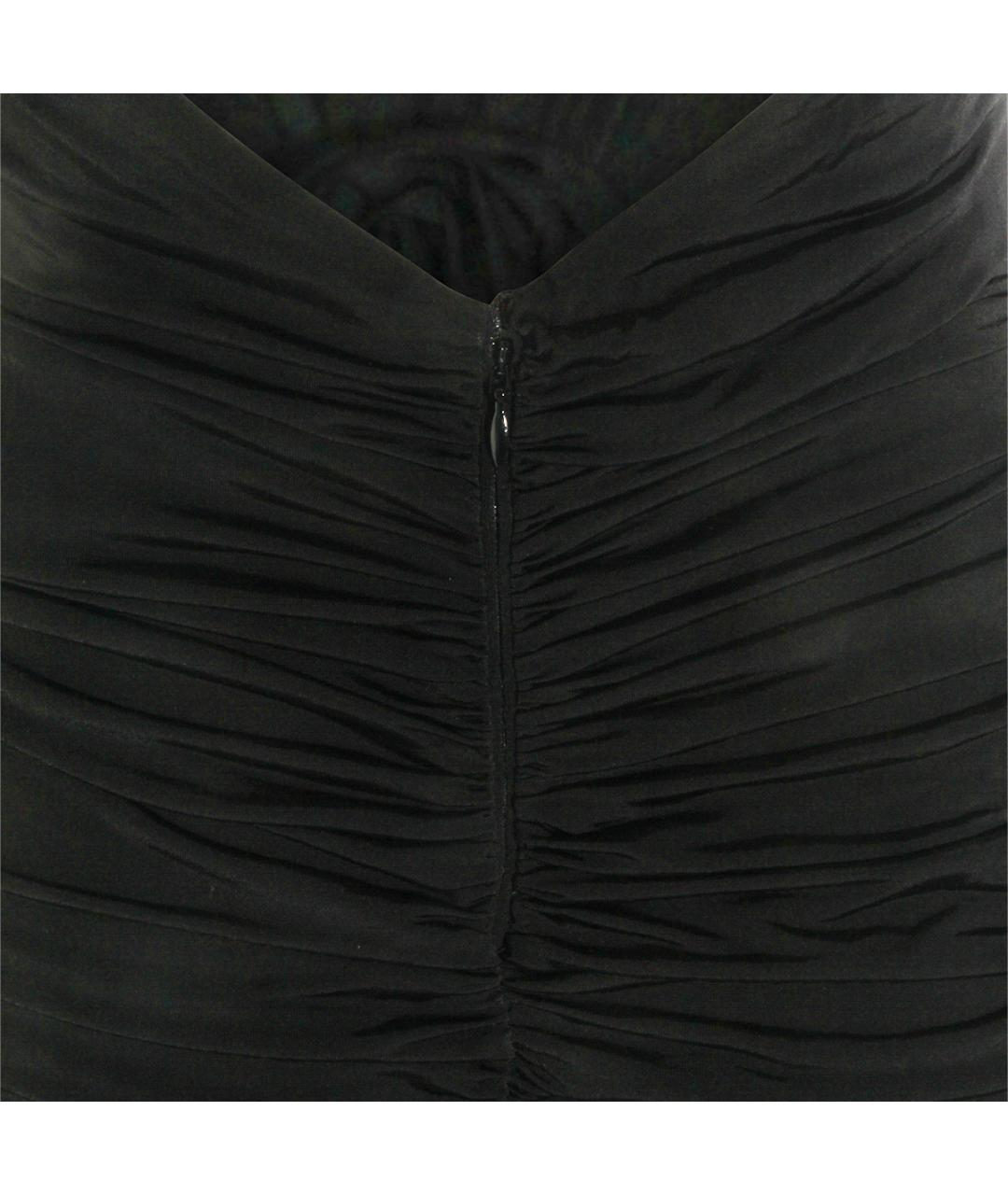 BLUMARINE Черное вискозное вечернее платье, фото 4