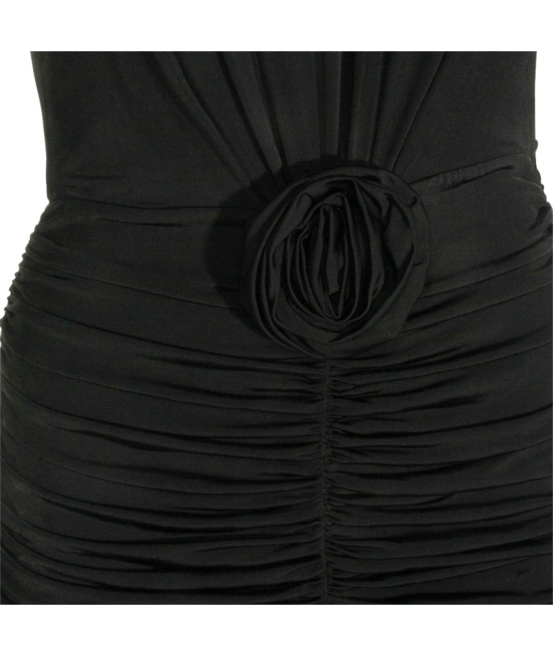 BLUMARINE Черное вискозное вечернее платье, фото 3