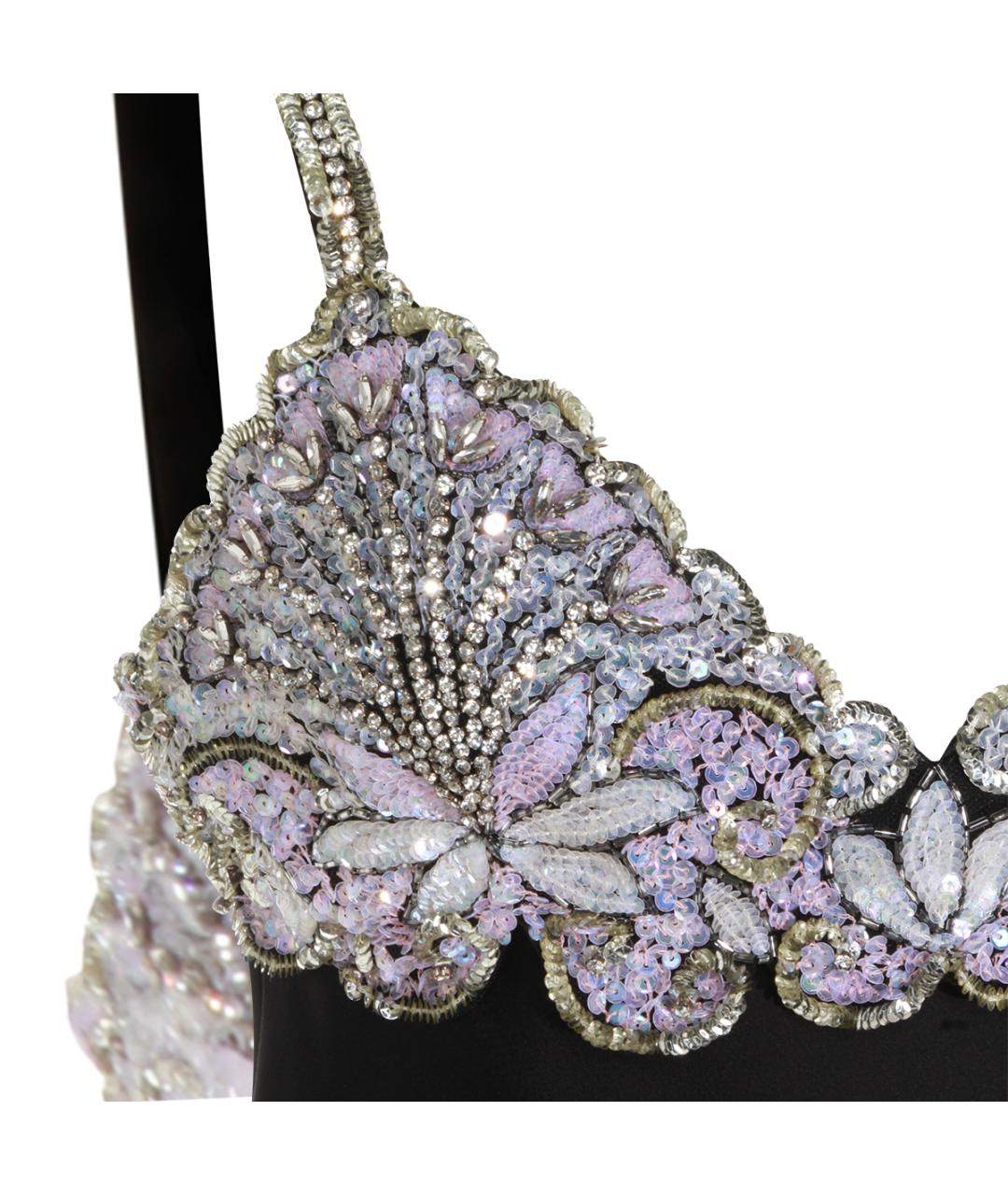 VALENTINO Черное вискозное вечернее платье, фото 3