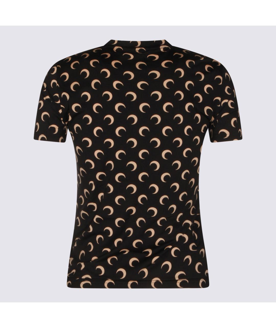 MARINE SERRE Черная полиамидовая футболка, фото 3