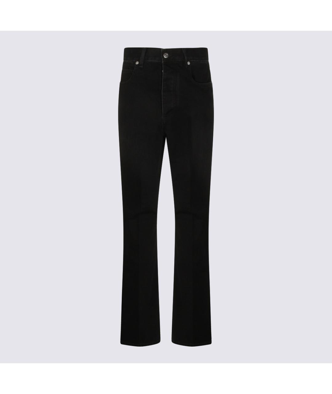 BOTTEGA VENETA Черные хлопковые прямые джинсы, фото 9