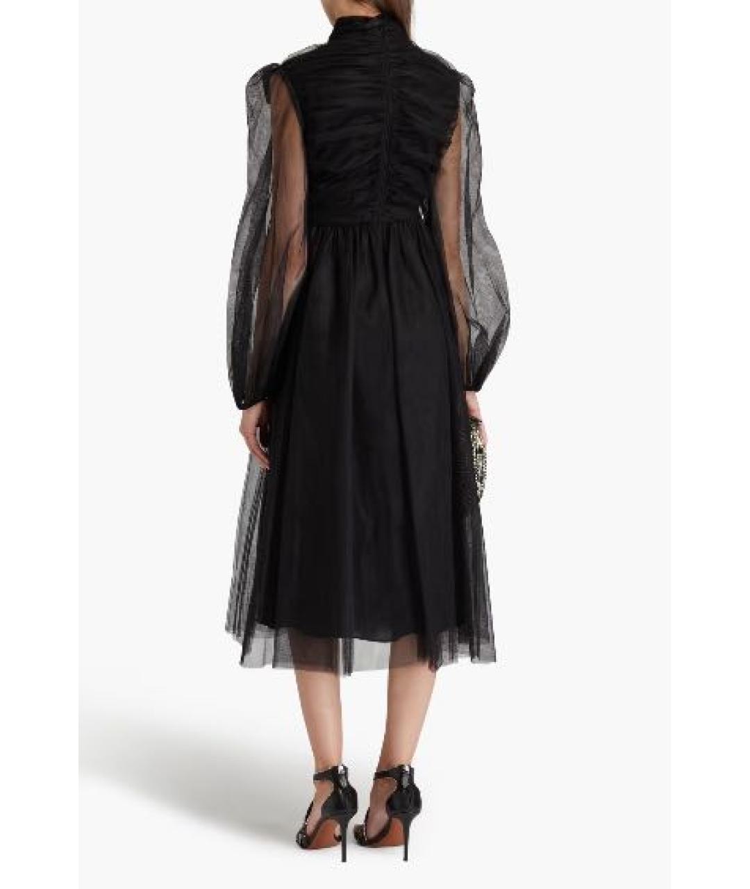 ZIMMERMANN Черное ацетатное коктейльное платье, фото 2